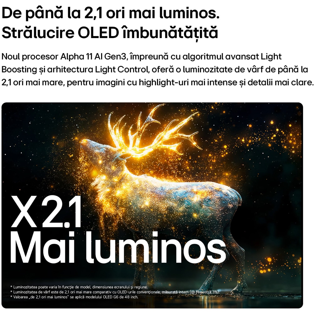 Televizor OLED Evo Smart LG 48G63LS, Ultra HD 4K, HDR, 121cm