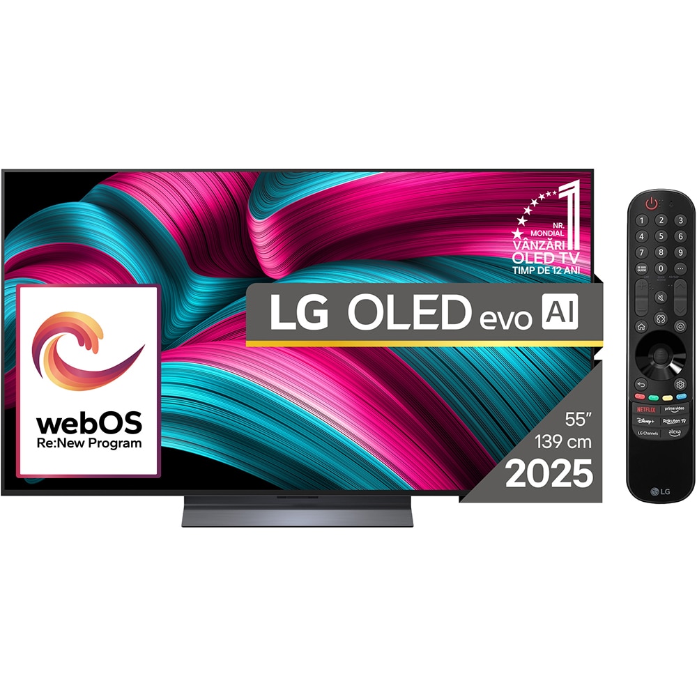 Televizor OLED Evo Smart LG 55C5ELB, Ultra HD 4K, HDR, 139cm