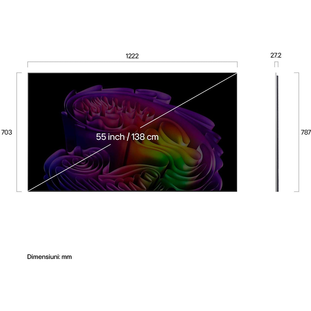 Televizor OLED Evo Smart LG 55G62LW, Ultra HD 4K, HDR, 139cm