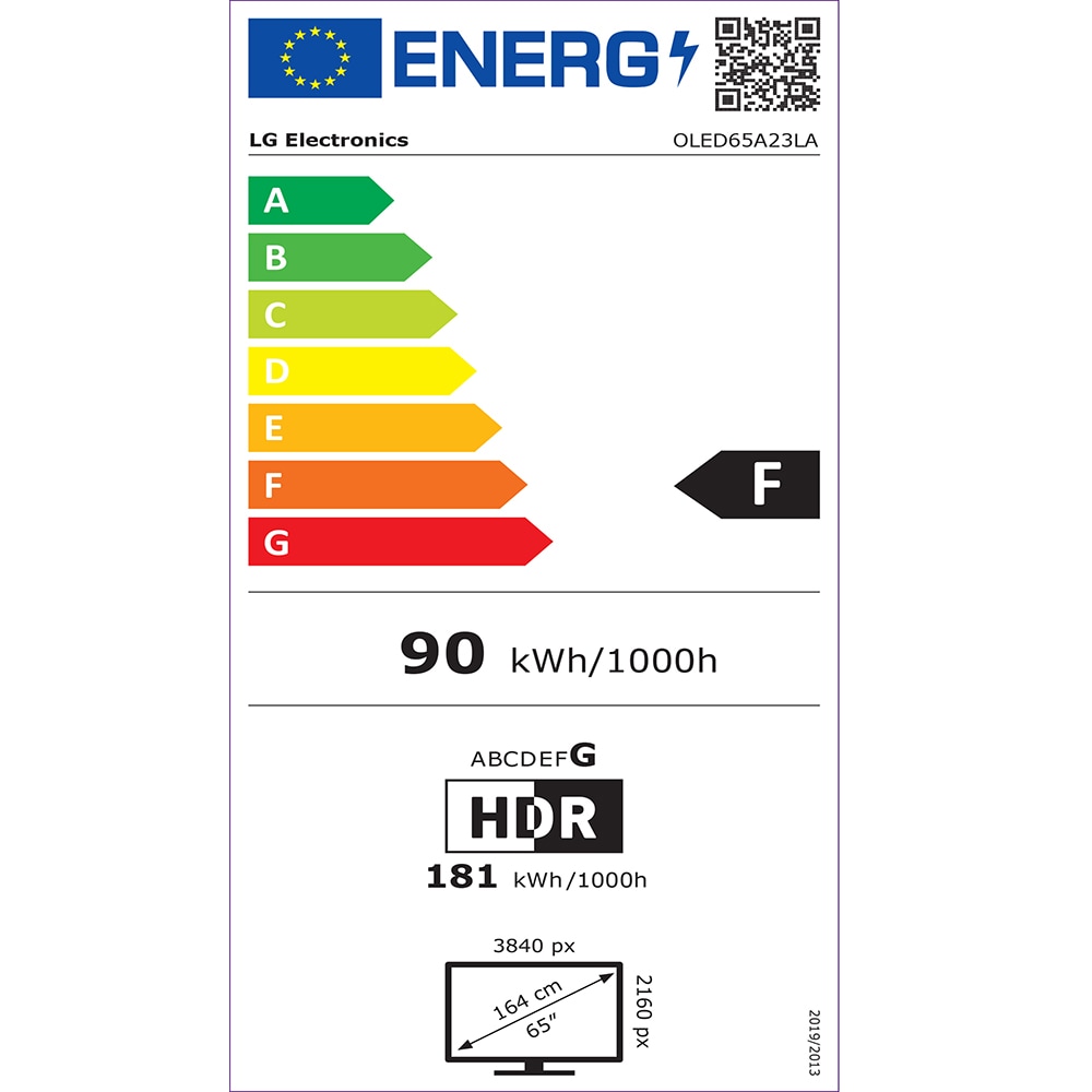 Televizor OLED Smart LG 65A23LA, Ultra HD 4K, HDR, 164cm