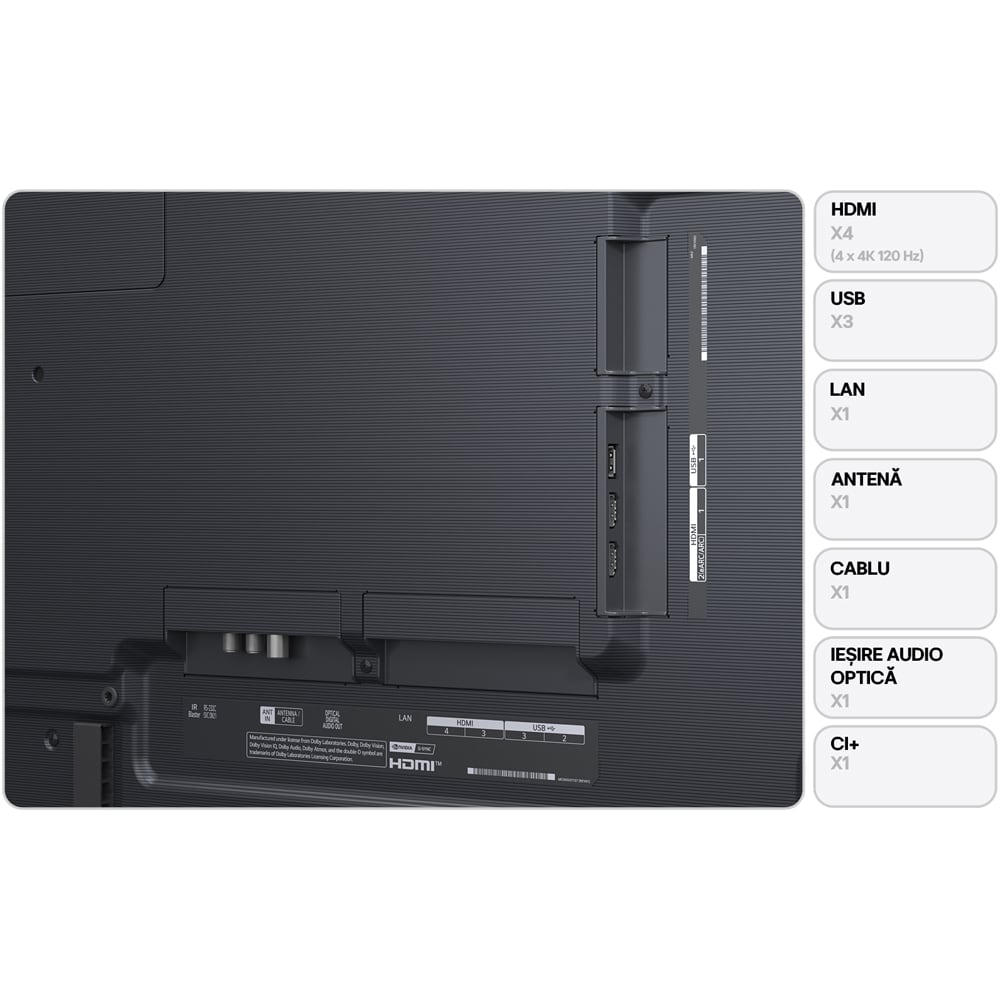 Televizor OLED Evo Smart LG 65G63LS, Ultra HD 4K, HDR, 164cm