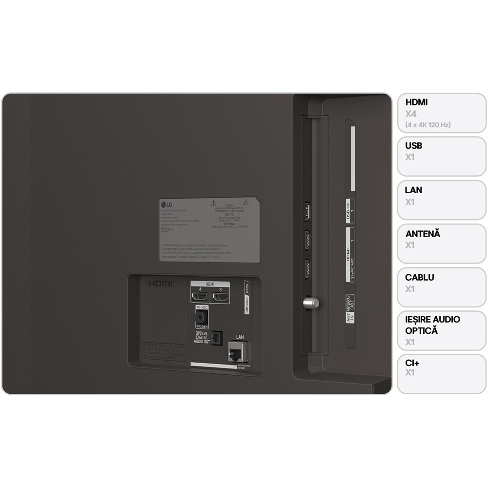 Televizor OLED Smart LG 77B62LA, Ultra HD 4K, HDR, 195cm