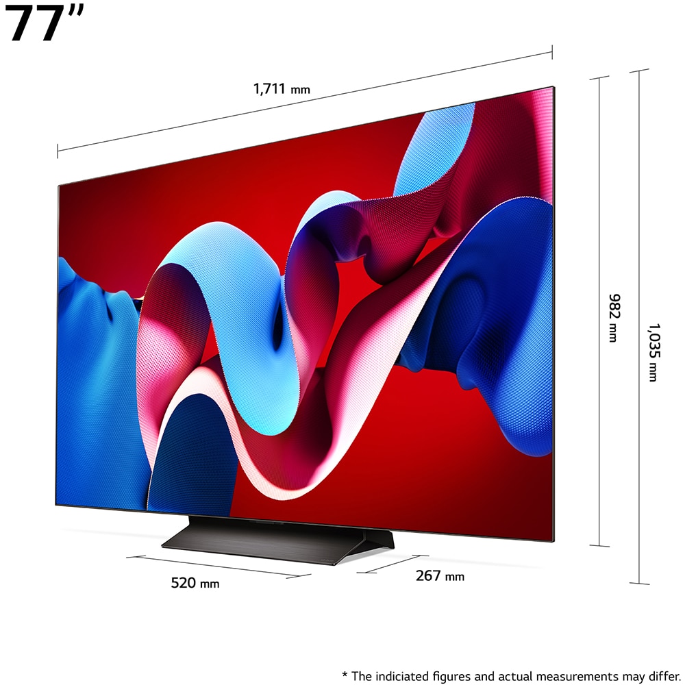 Televizor OLED Evo Smart LG 77C41LA, Ultra HD 4K, HDR, 195cm