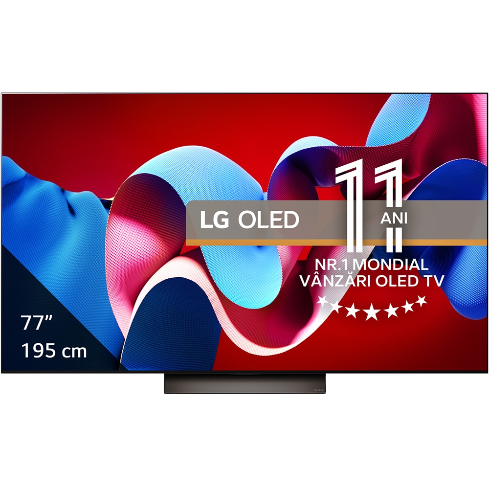 Televizor OLED Evo Smart LG 77C41LA, Ultra HD 4K, HDR, 195cm