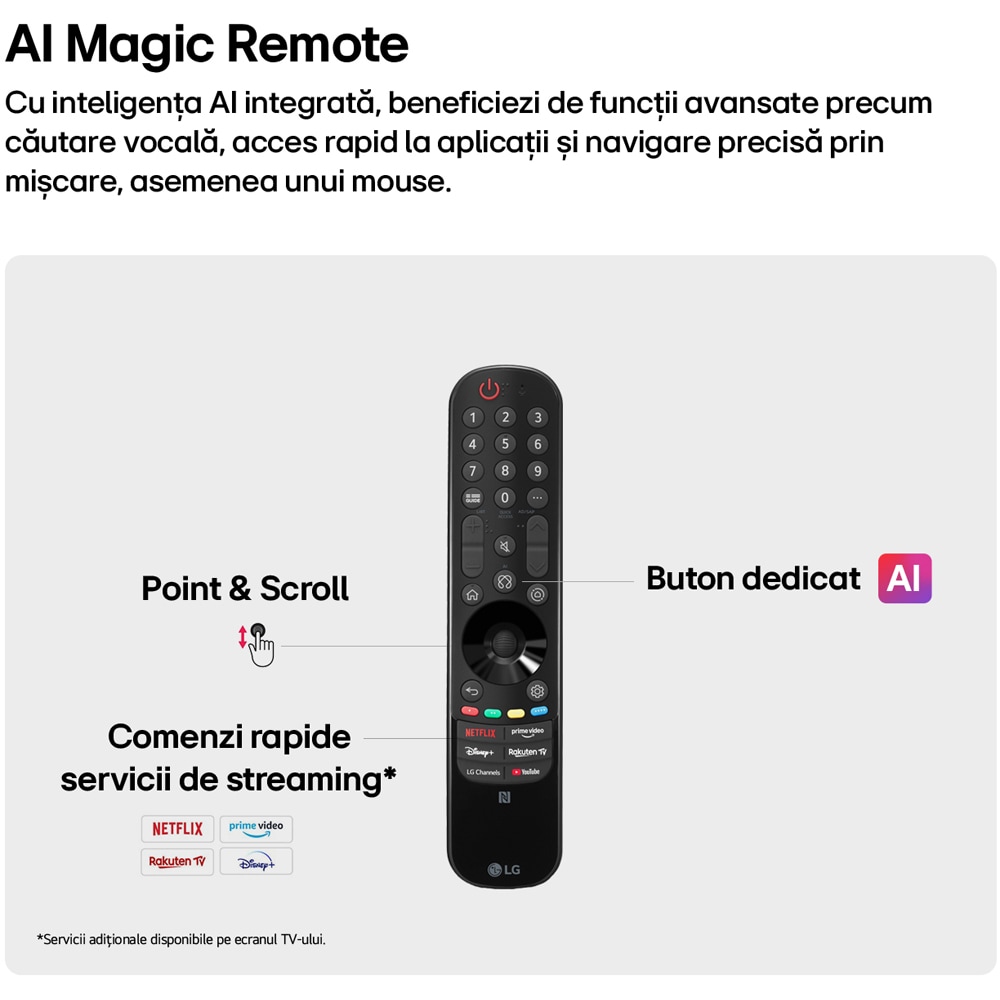 Televizor OLED Evo Smart LG 77G62LW, Ultra HD 4K, HDR, 195cm