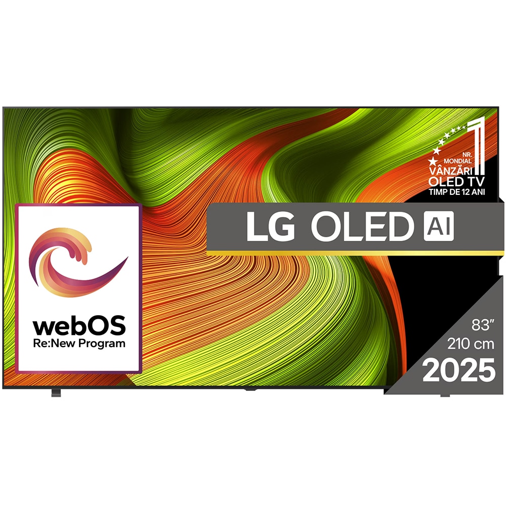 Televizor OLED Smart LG 83B53LA, Ultra HD 4K, HDR, 210 cm