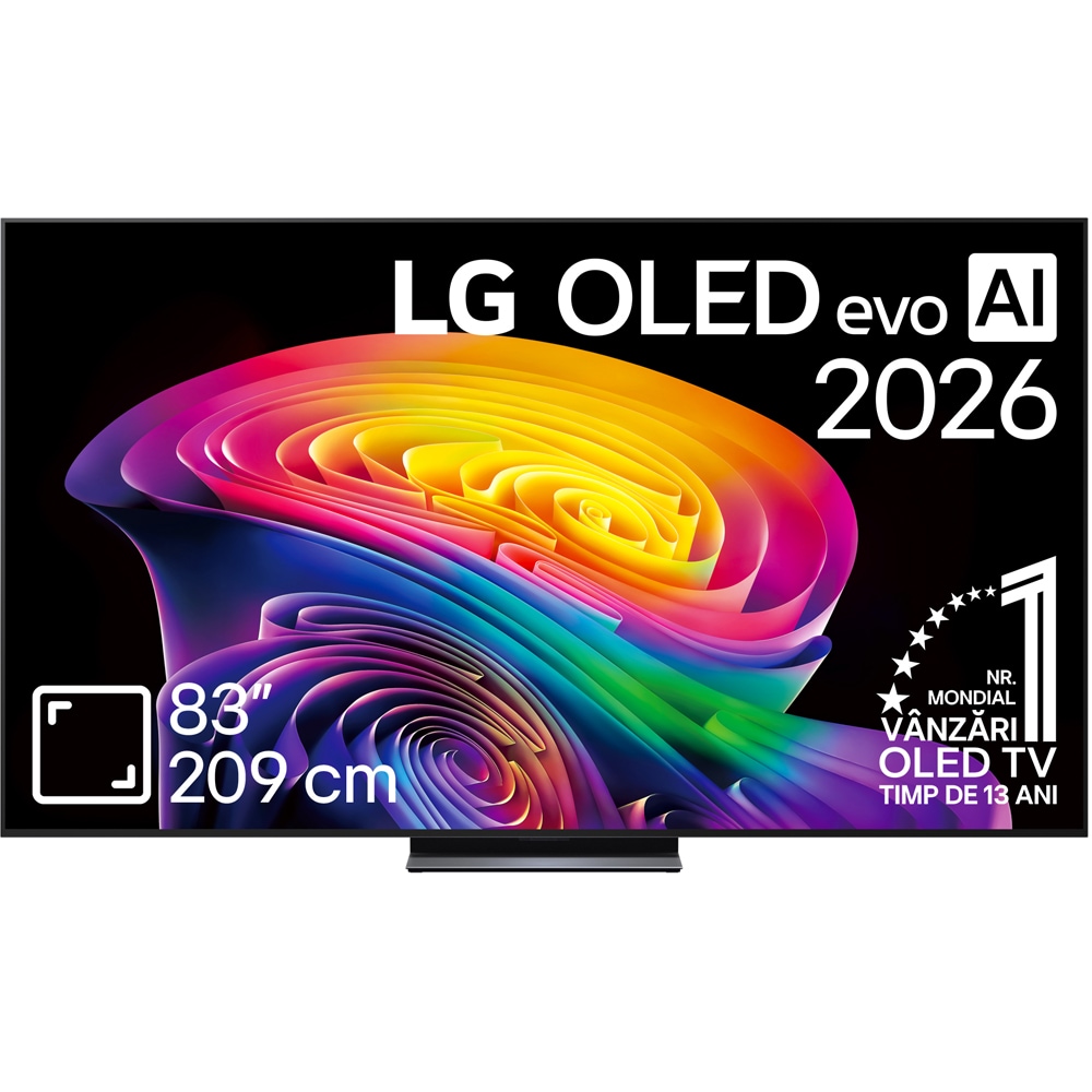 Televizor OLED Evo Smart LG 83C61LA, Ultra HD 4K, HDR, 210cm
