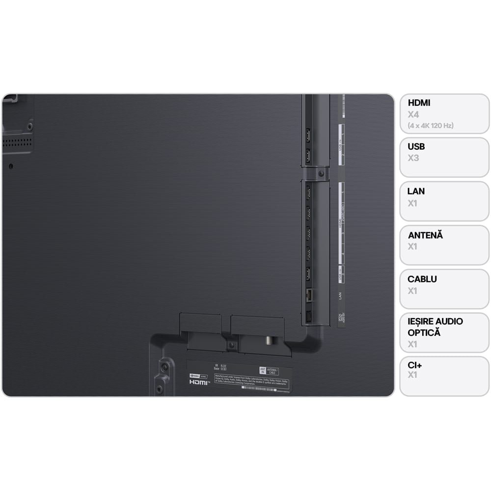 Televizor OLED Evo Smart LG 83G62LW, Ultra HD 4K, HDR, 210cm