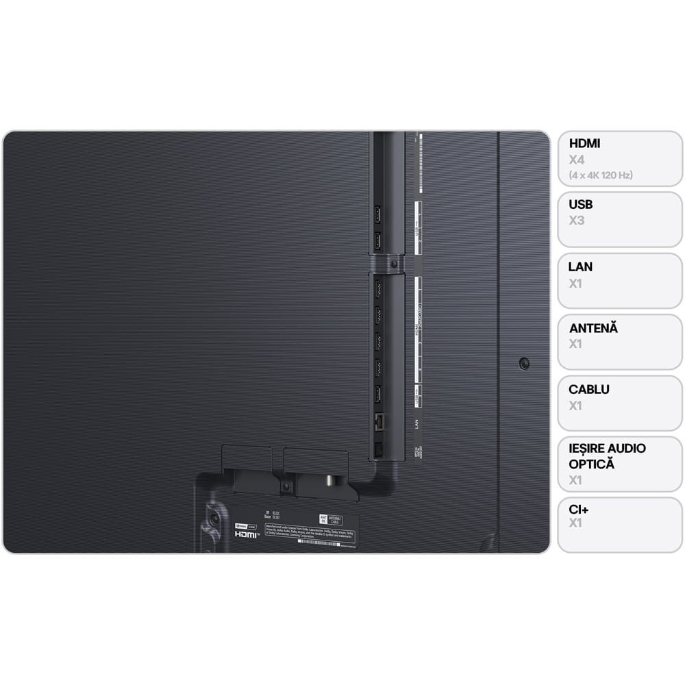 Televizor OLED Evo Smart LG 97G61LW, Ultra HD 4K, HDR, 245cm