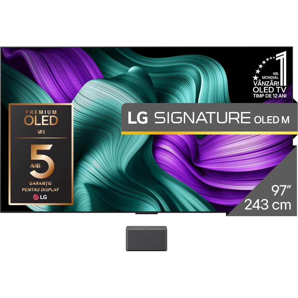 Televizor OLED Smart LG 97M59LA, Ultra HD 4K, HDR, 245cm