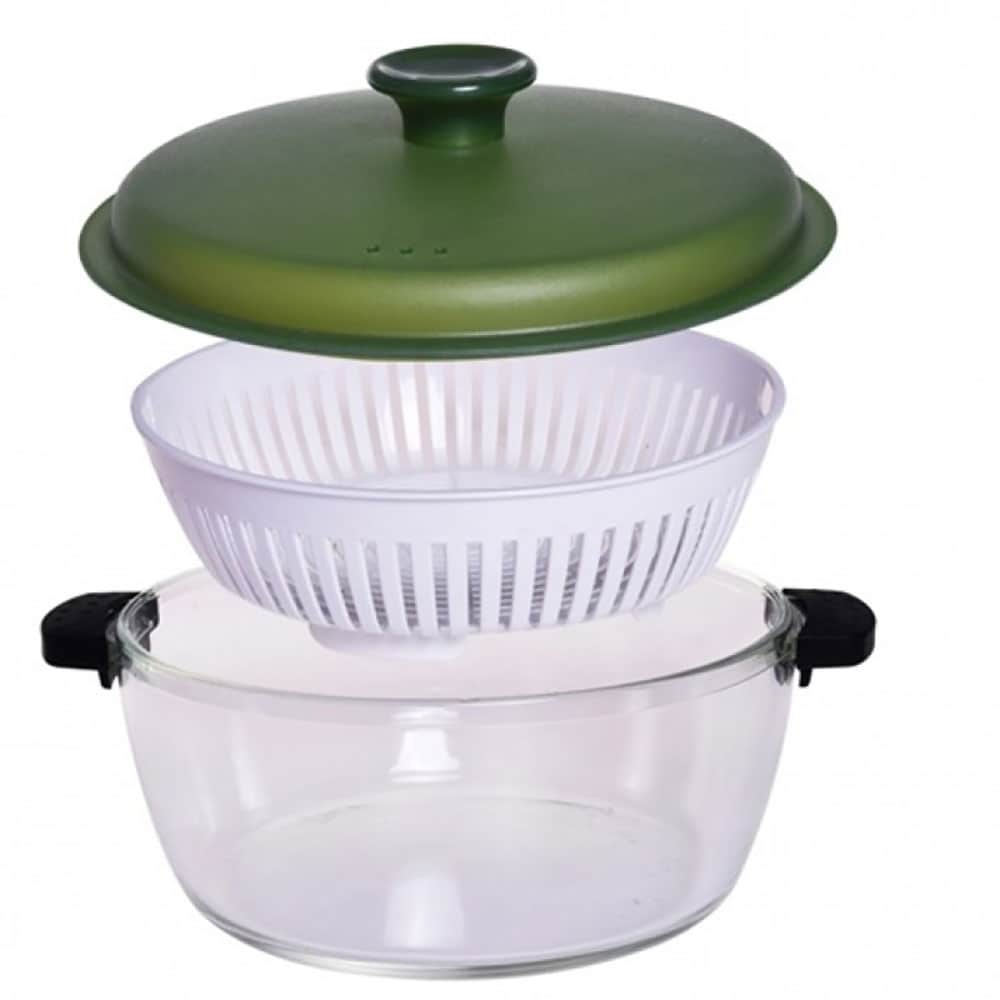 Caserola STUDIO CASA Gourmet, 1.5l, sticla, transparent