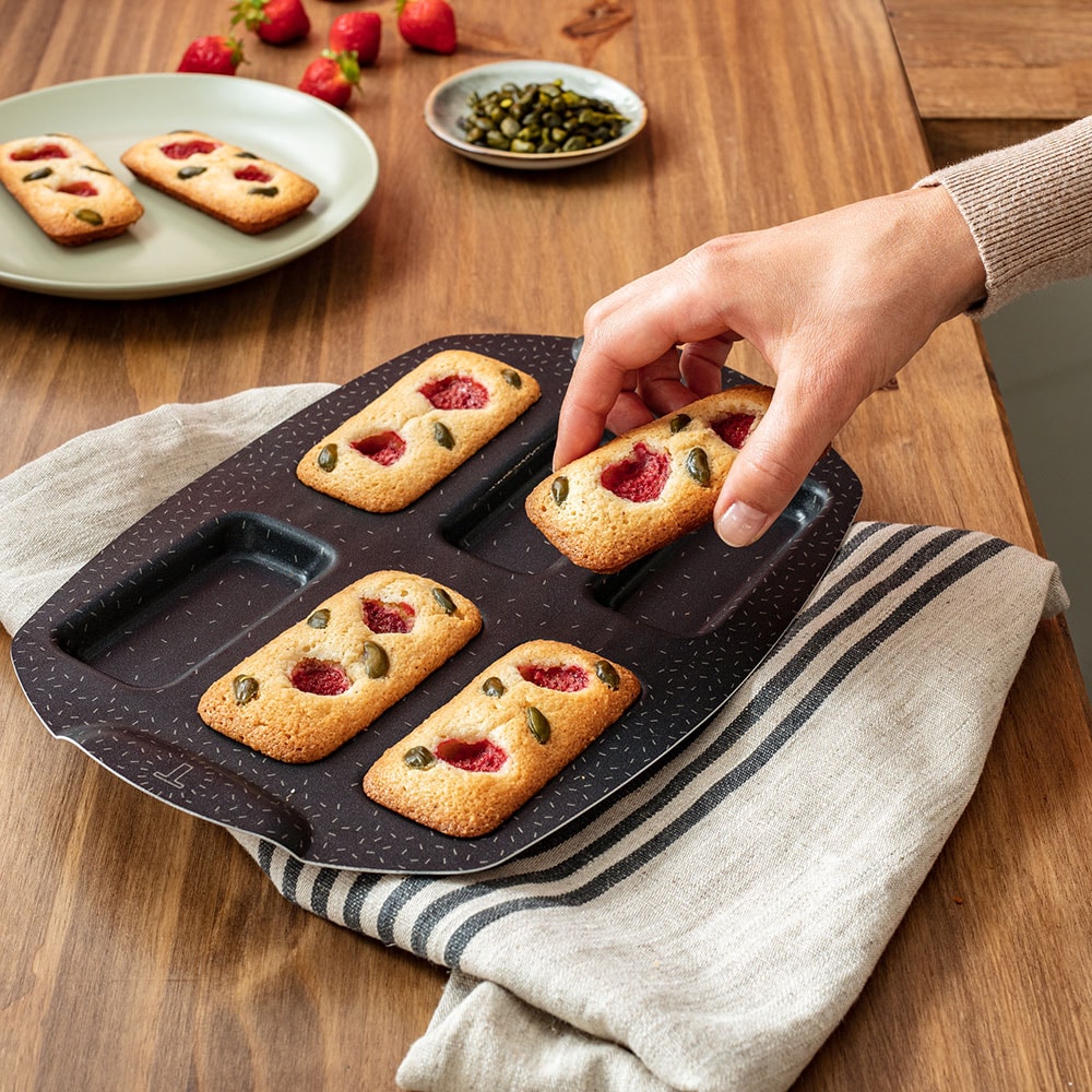 Forma de copt TEFAL PerfectBake Mini J5734402, 25cm aluminiu, negru-maro