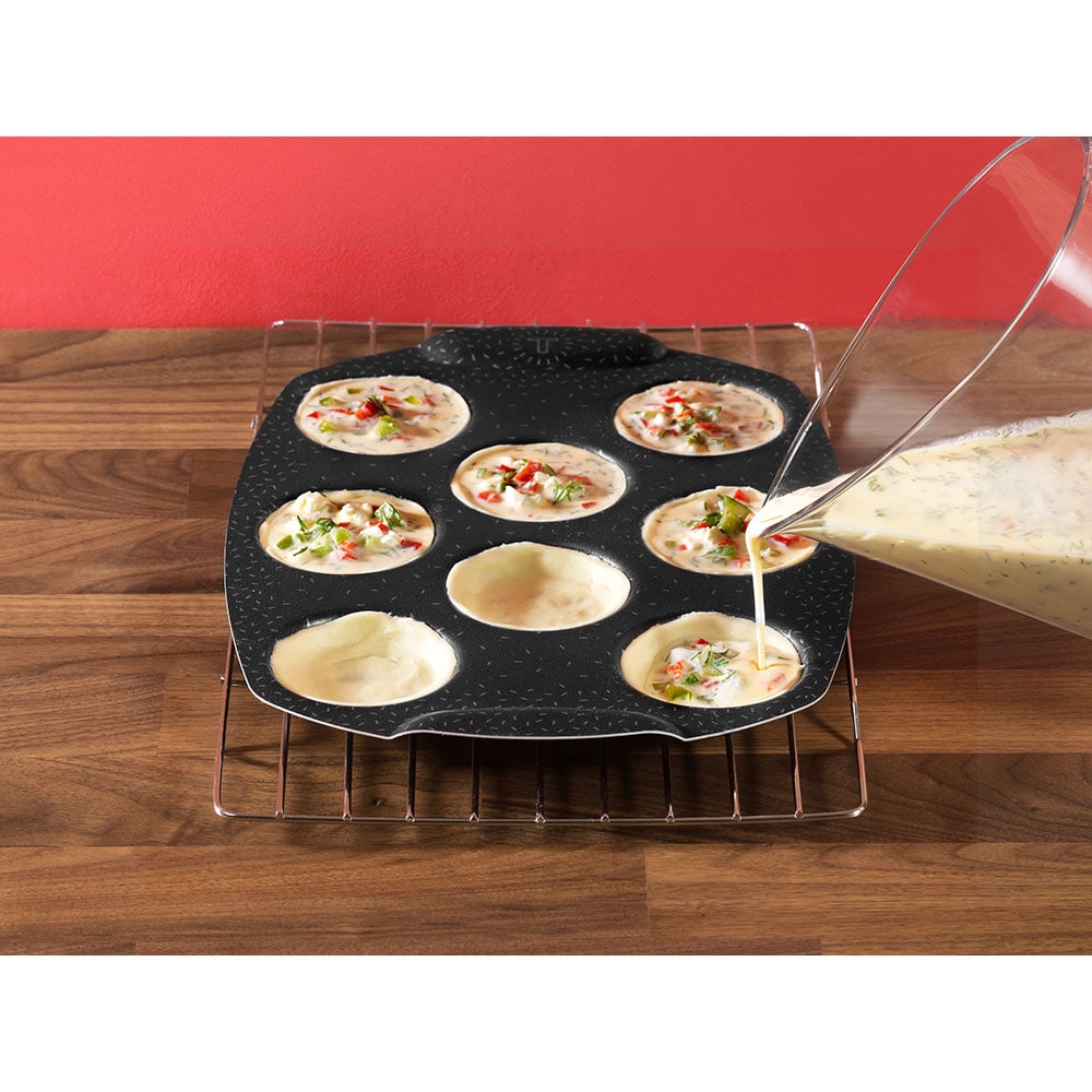 Forma de copt TEFAL PerfectBake Mini J5734902, 20cm, aluminiu, negru-maro
