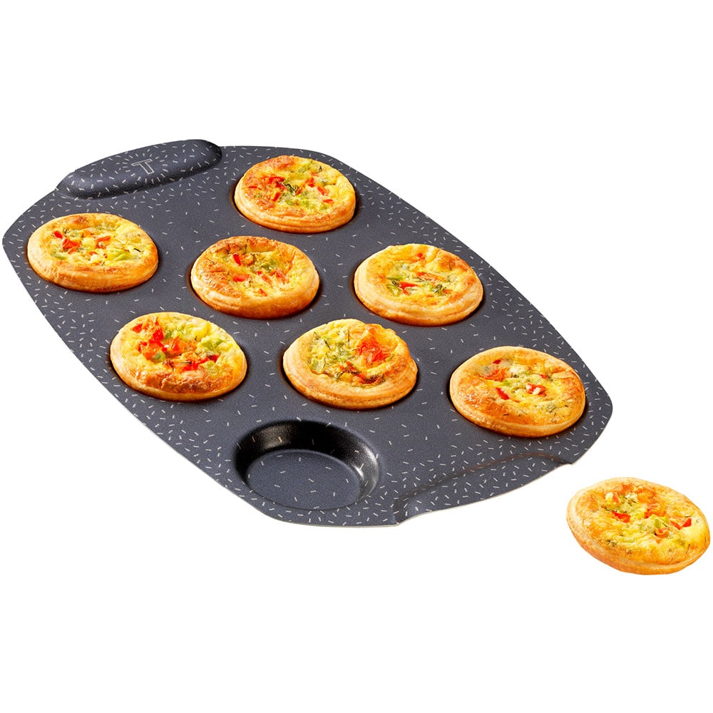 Forma de copt TEFAL PerfectBake Mini J5734902, 20cm, aluminiu, negru-maro