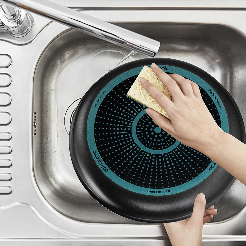 Set vase TEFAL Ingenio L1549002, 7 piese, 18-26cm, aluminiu, negru