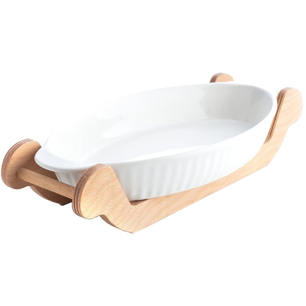 Vas termorezistent STUDIO CASA SRM423, 32cm, ceramic, alb