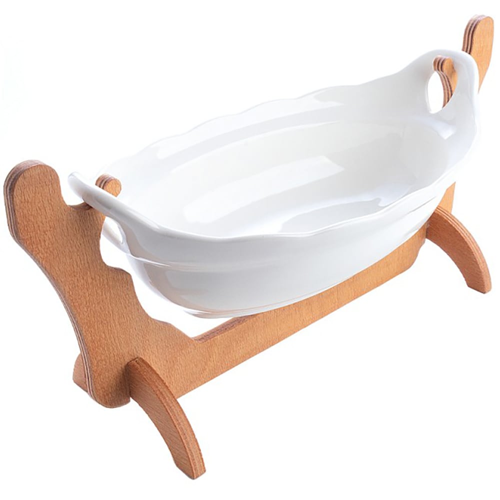 Vas termorezistent STUDIO CASA SRM772, 32x17cm, ceramica, alb