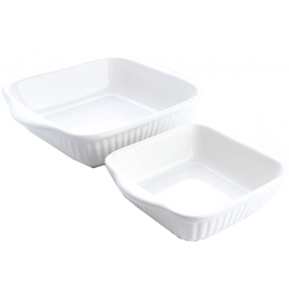 Set forme de copt STUDIO CASA SRM922, 2 piese, ceramica, alb