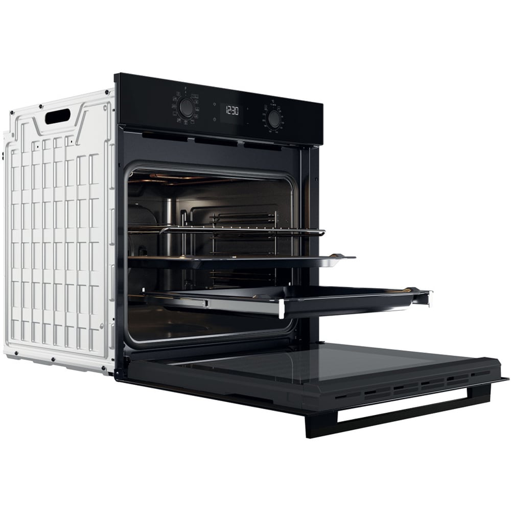 Cuptor incorporabil WHIRLPOOL OMK58HU1B, Electric, Gatire cu abur, Autocuratare hidrolitica, 71 l, Clasa A+, negru