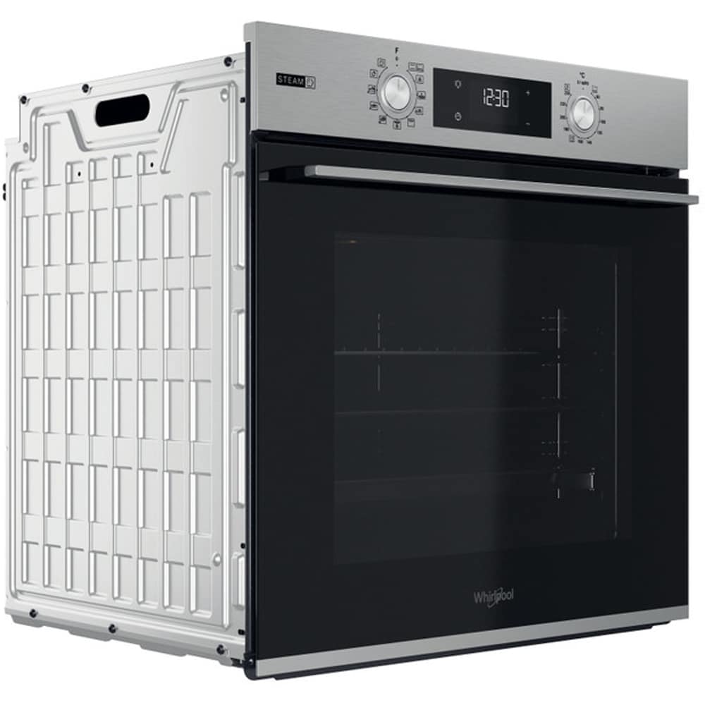 Cuptor incorporabil WHIRLPOOL OMSK58HU1SX, Electric, Gatire cu abur, Autocuratare hidrolitica, 71 l, Clasa A+, inox
