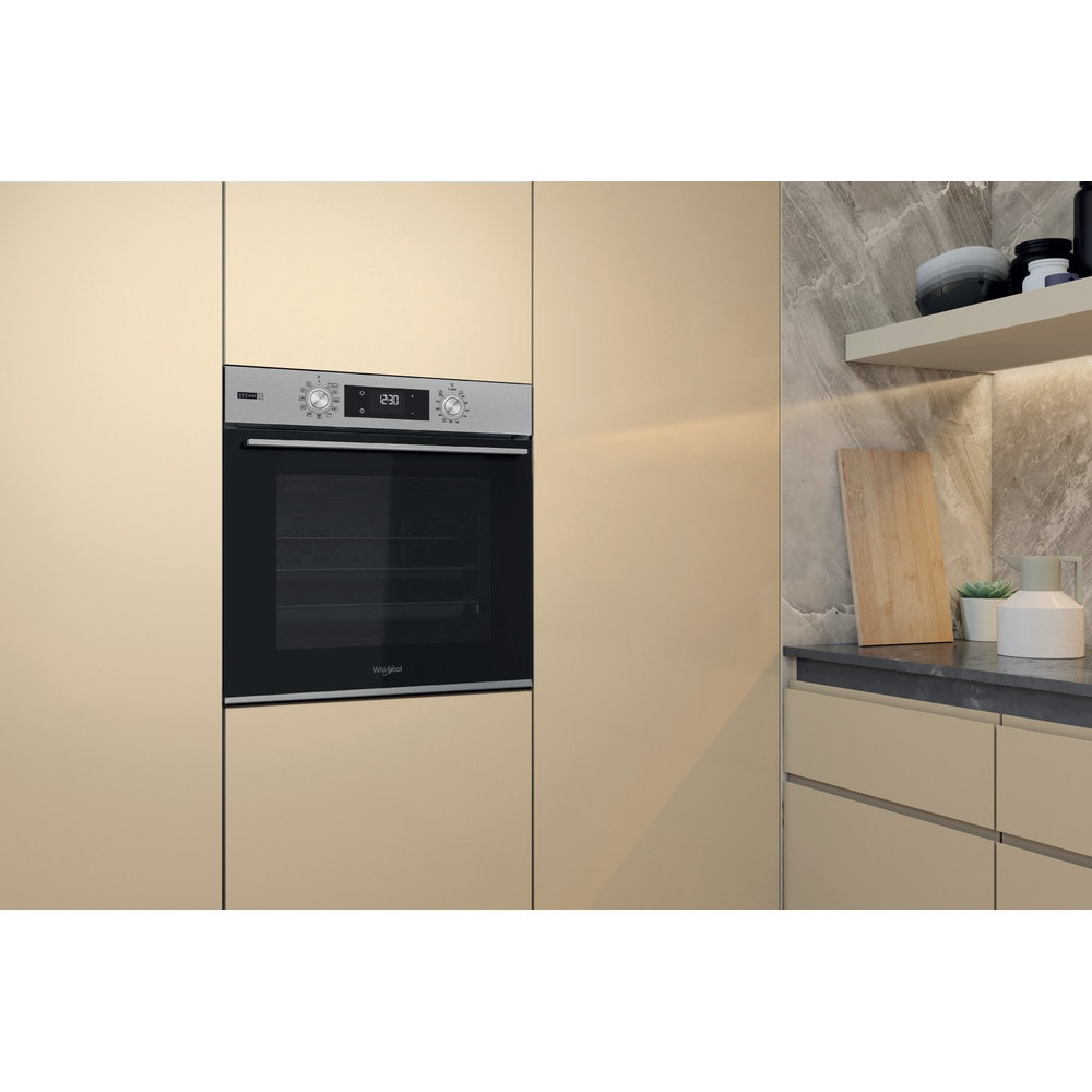 Cuptor incorporabil WHIRLPOOL OMSK58HU1SX, Electric, Gatire cu abur, Autocuratare hidrolitica, 71 l, Clasa A+, inox
