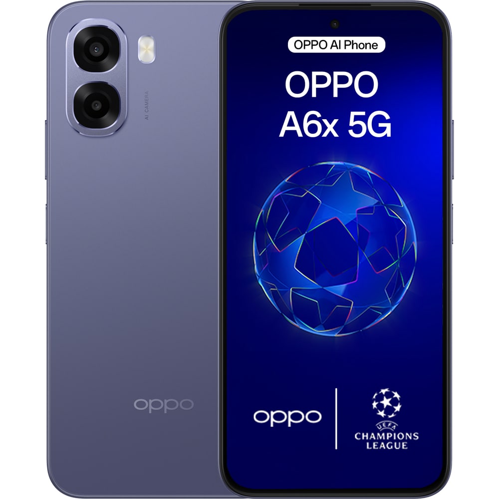 Telefon OPPO A6x 5G, 256GB, 6GB RAM, Dual SIM, Black Purple