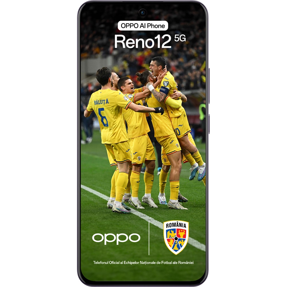 Telefon OPPO Reno12 5G, 256GB, 12GB RAM, Dual SIM, Black Brown