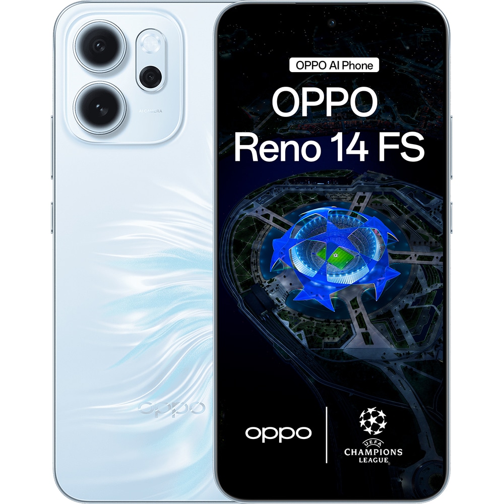 Telefon OPPO Reno 14 FS 5G, 512GB, 12GB RAM, Dual SIM, Opal Blue