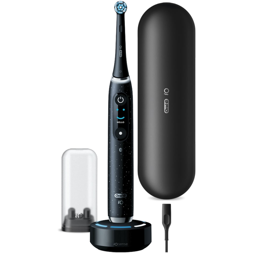 Periuta de dinti electrica ORAL-B iO10, Bluetooth, Curatare 3D, Inteligenta artificiala, 7 programe, 1 capat, negru