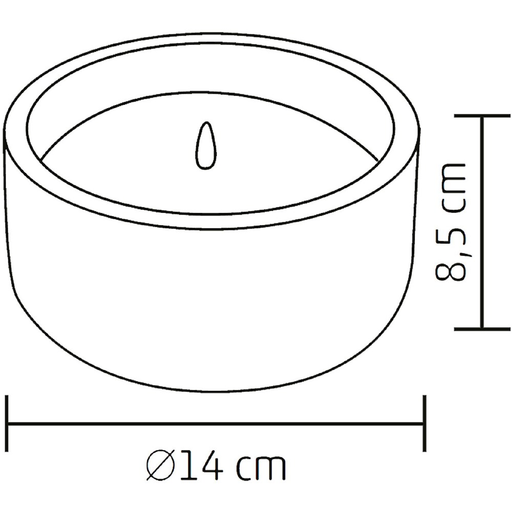 Candela LED HOME CDL14, 1.5V, 14 x 8.5 cm, alb cald