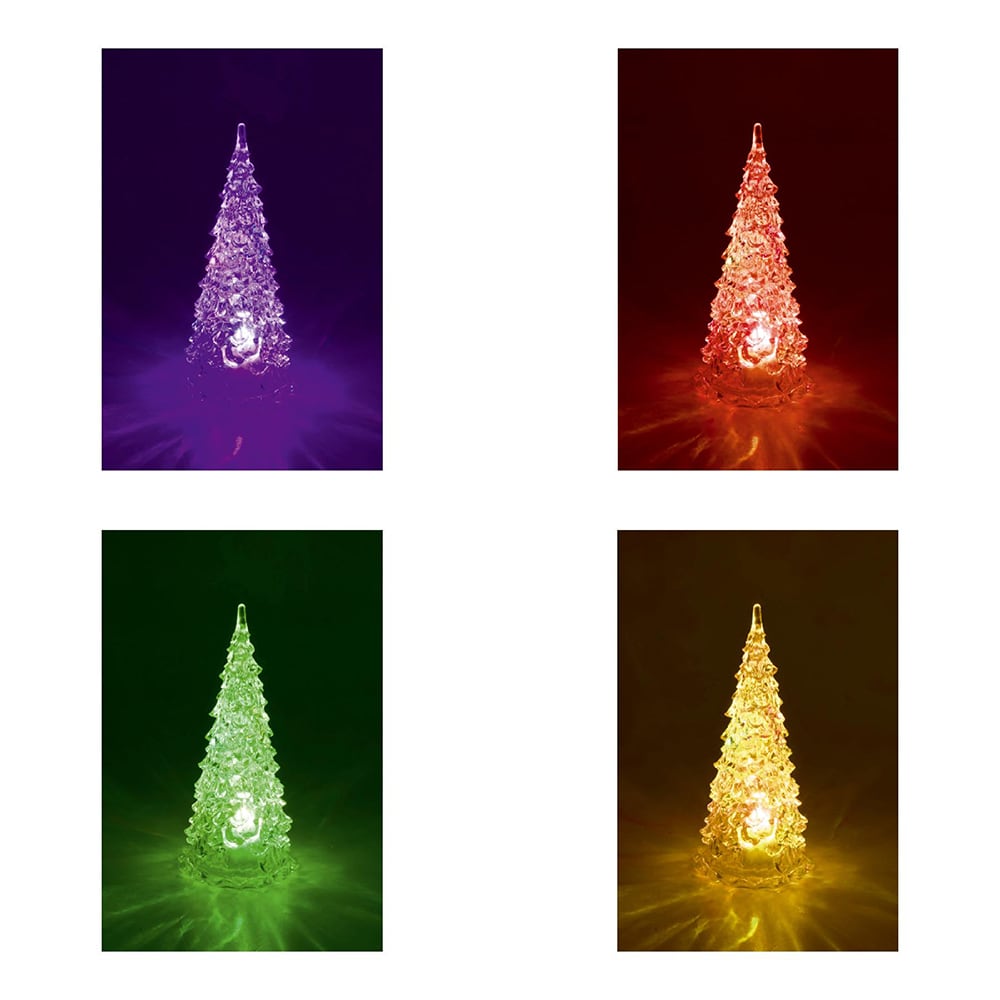 Figurina brad cu LED HOME CDM 12, 12cm, alb