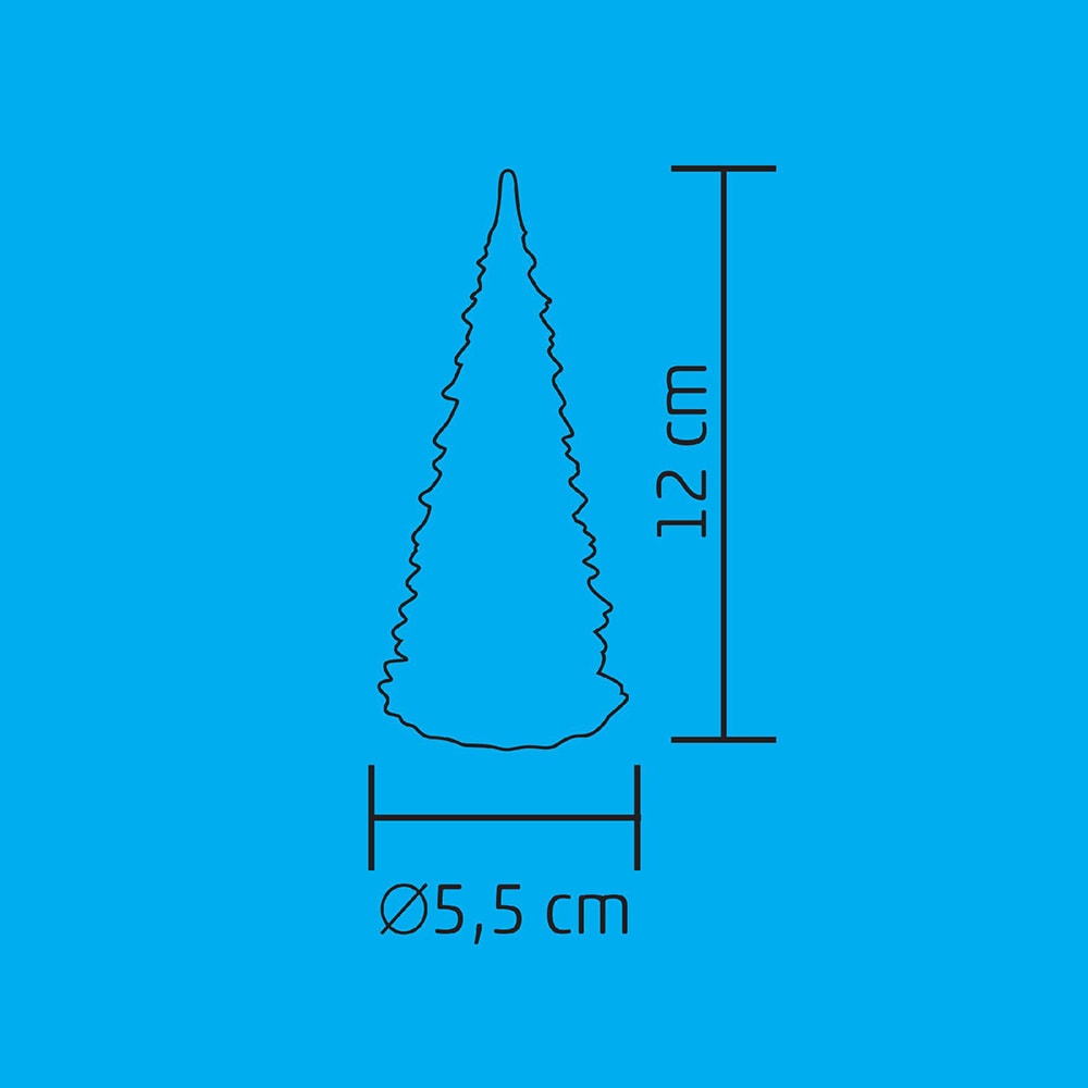 Figurina brad cu LED HOME CDM 12, 12cm, alb