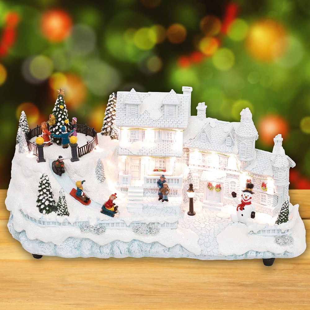 Diorama casa alba HOME DRM16, 230V, lumina LED alba