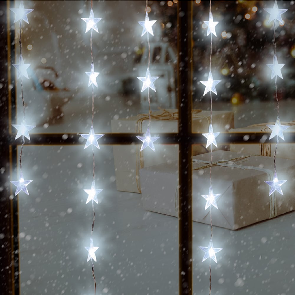 Perdea de lumini LED HOME KAF 50L, 50 led-uri, 1.35m, iluminare alb rece