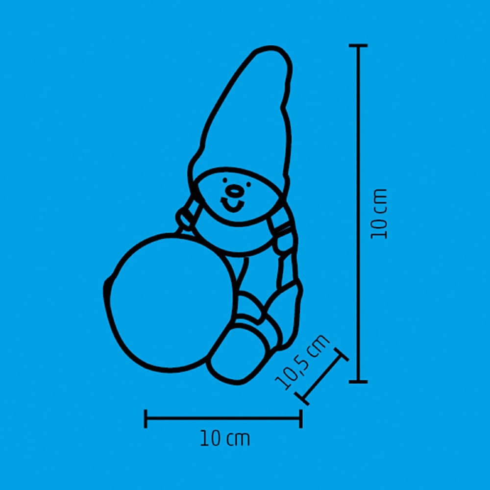 Decor ceramic HOME KDC 28, LED, gri