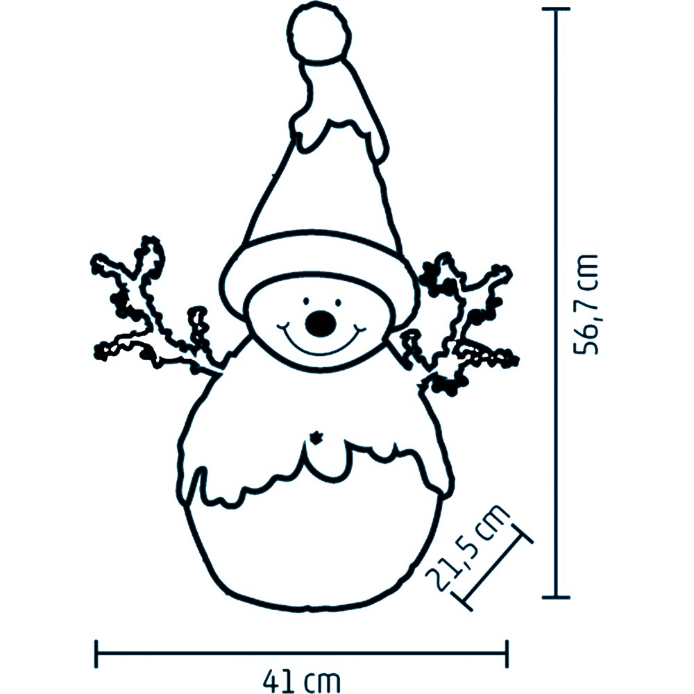 Figurina Om de zapada cu LED HOME KDC 29, ceramica, 56cm, alb-auriu