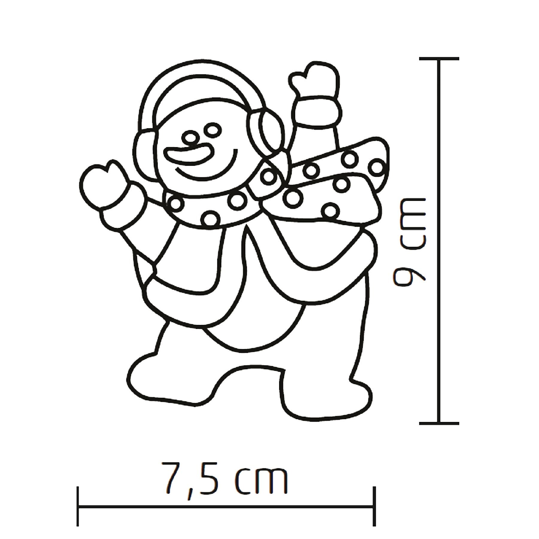 Decor fereastra HOME KID 322, autoadeziv, LED, alb