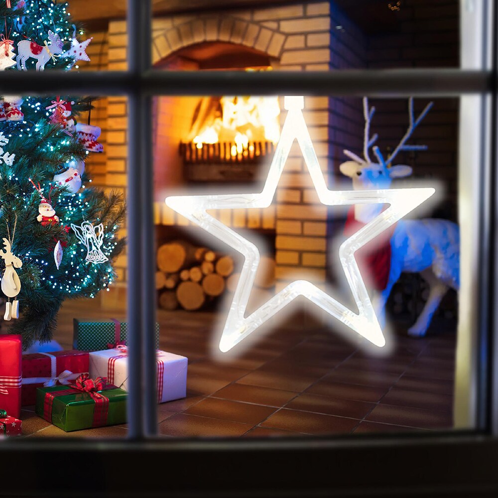 Decor fereastra HOME KID 411, LED, alb