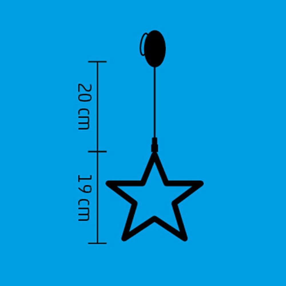 Decor fereastra HOME KID 411, LED, alb