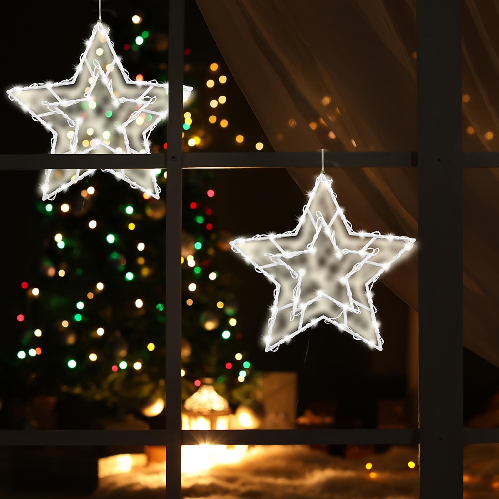 Decor fereastra HOME KID 211 BWW, LED, alb