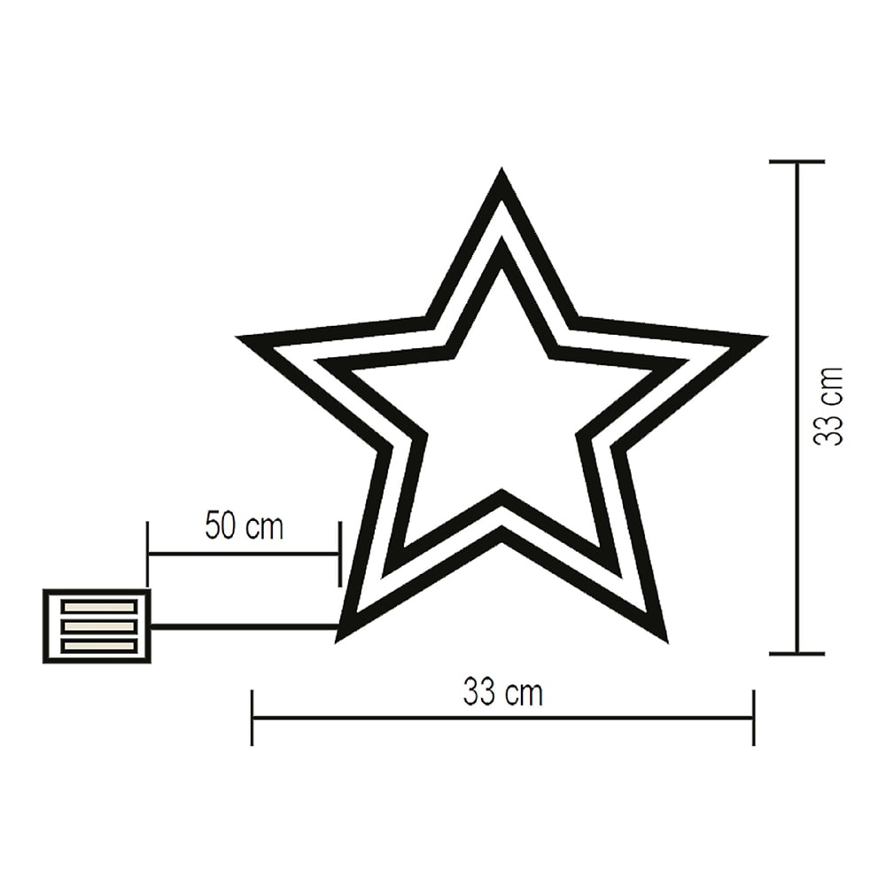 Decor fereastra HOME KID 211 BWW, LED, alb