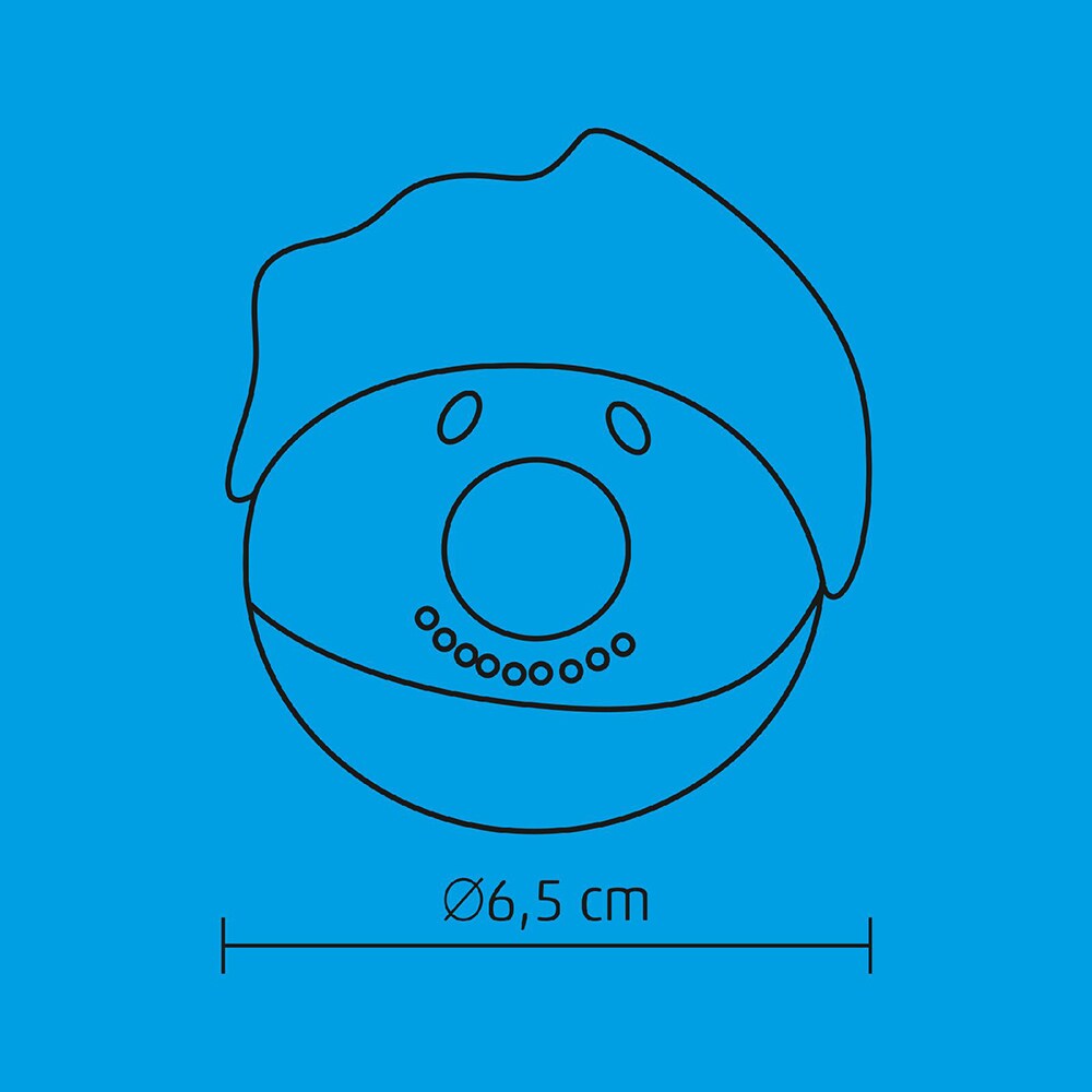 Set 16 globuri om de zapada cu LED HOME KID 65, 6.5cm, multicolor