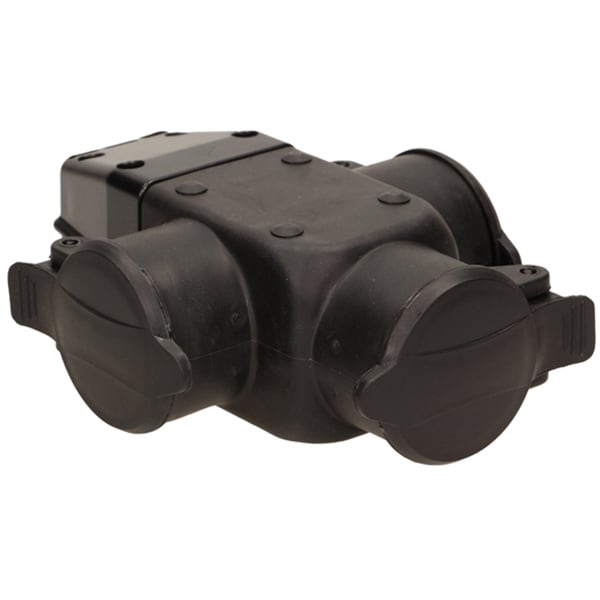 Priza de exterior ORNO OR-AE-1346 (GS), 3 prize, IP44, negru