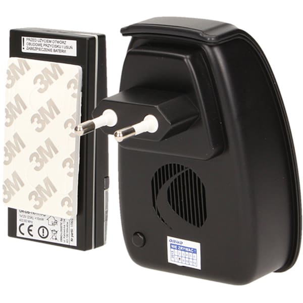 Sonerie Wireless ORNO OR-DB-YK-117,100m, negru-gri