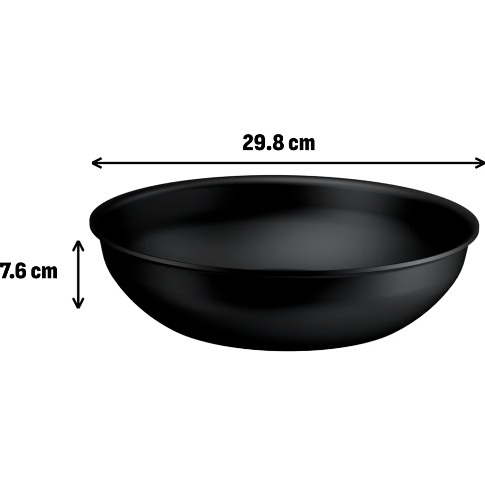 Tigaie Wok TEFAL Ingenio Excellence P0001924, aluminiu, 28cm, negru