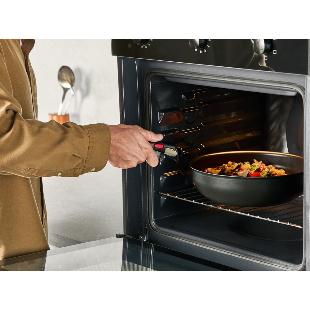 Tigaie Wok TEFAL Ingenio Excellence P0001924, aluminiu, 28cm, negru