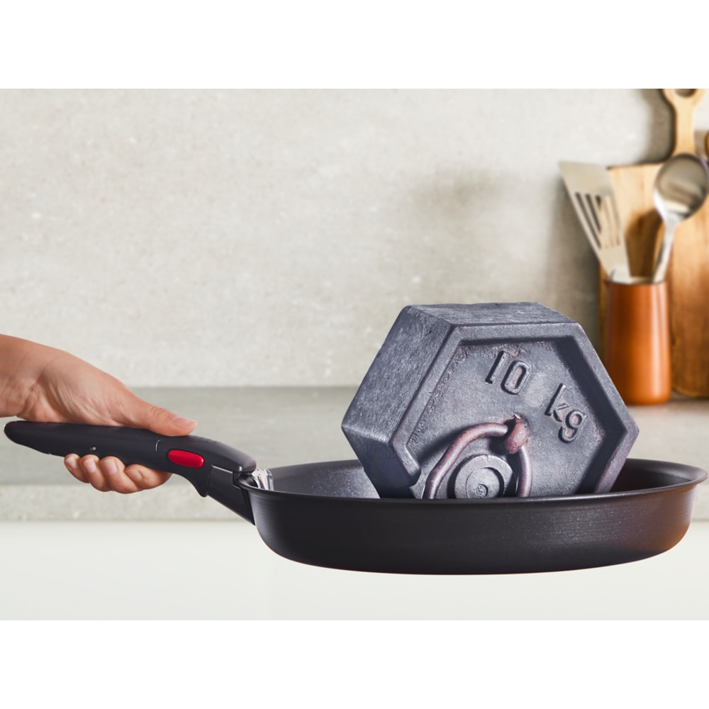 Set vase TEFAL Ingenio Excellence P0009553, 3 piese, 24-28cm, aluminiu, negru