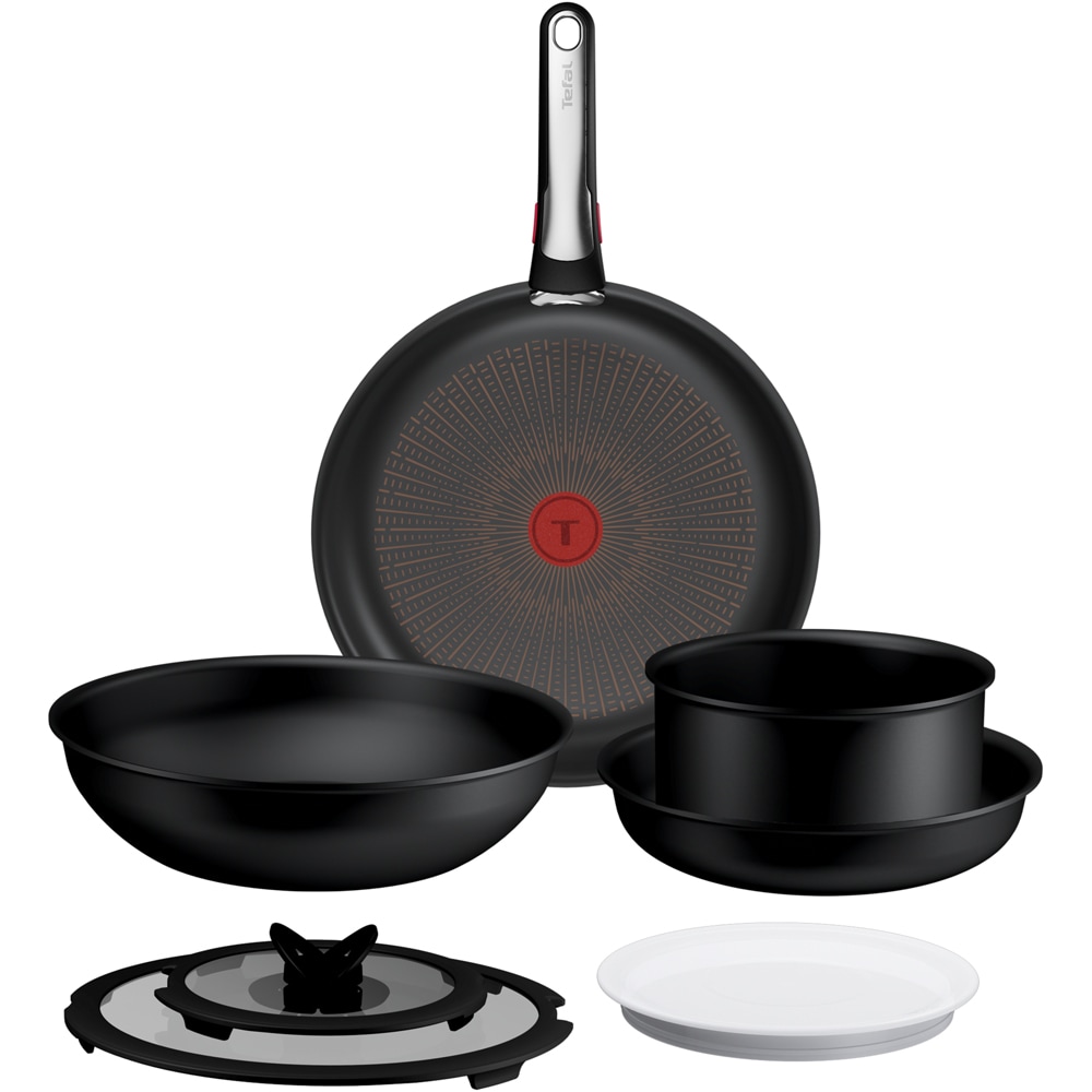 Set vase TEFAL Ingenio Excellence P0009953, 8 piese, negru