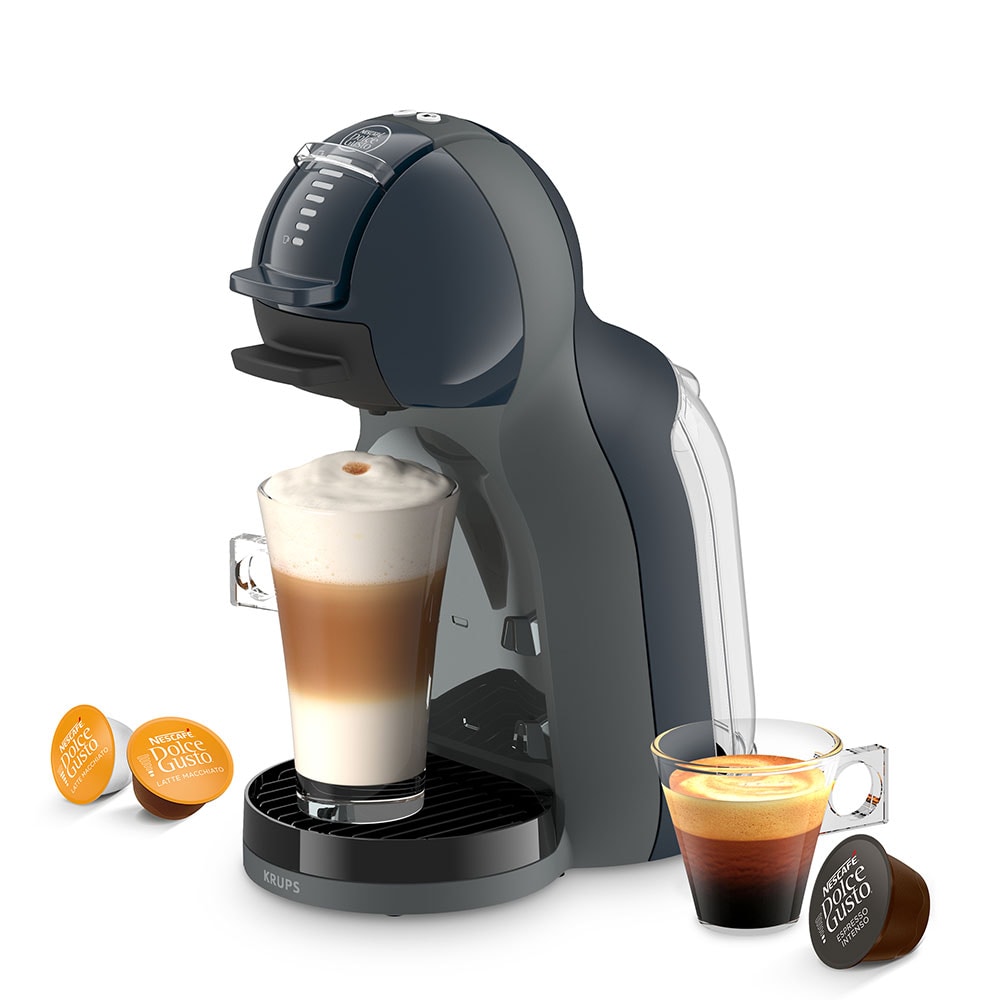 Espressor cu capsule KRUPS Dolce Gusto Mini Me KP143BF0, 0.8l, 1600W, 15 bar, gri-albastru inchis
