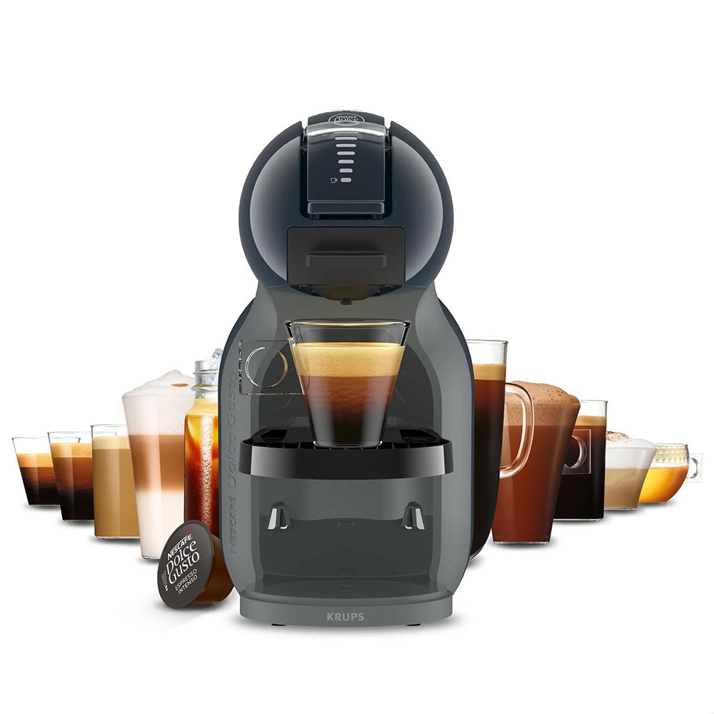 Espressor cu capsule KRUPS Dolce Gusto Mini Me KP143BF0, 0.8l, 1600W, 15 bar, gri-albastru inchis